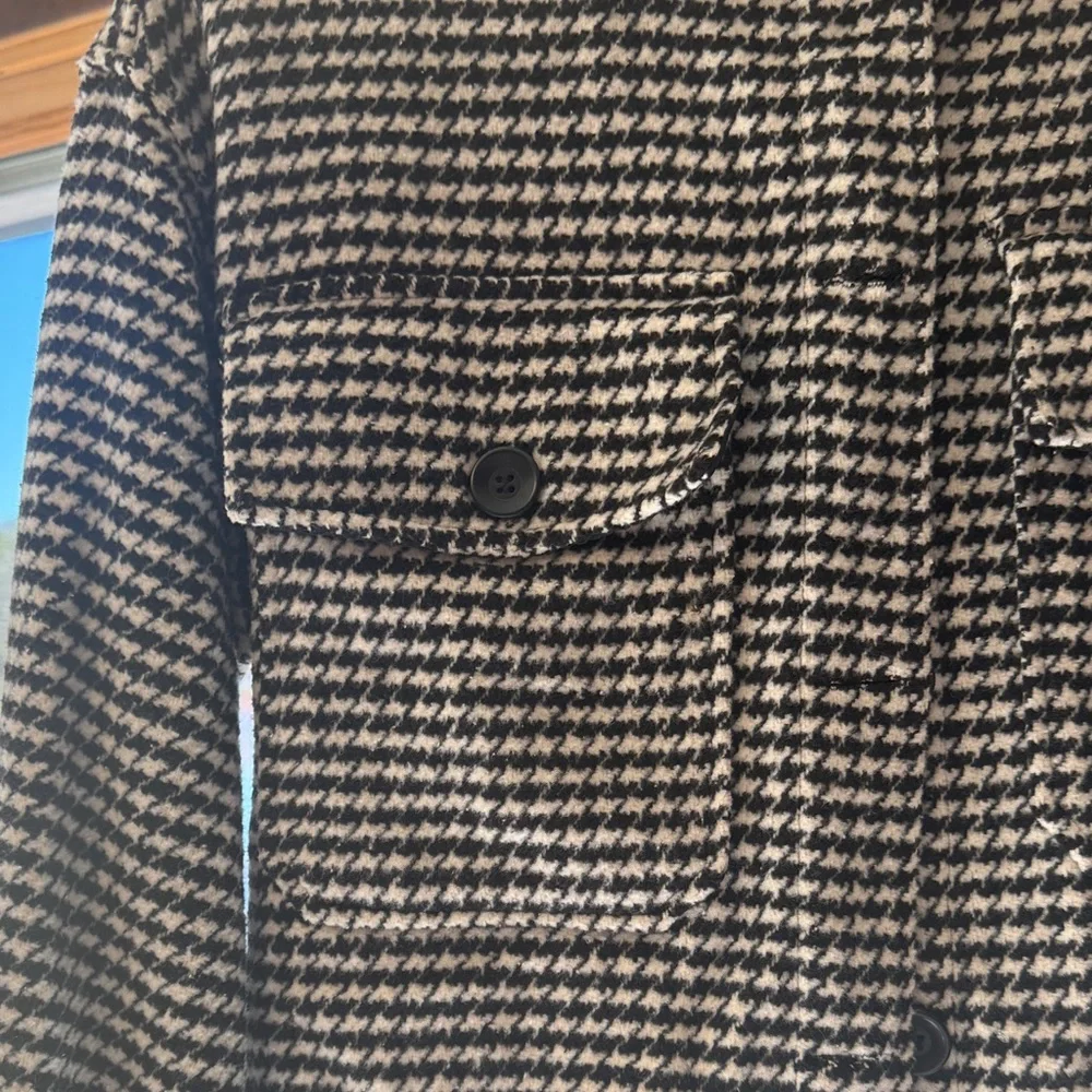 SO Black and White Houndstooth Shacket - Picture 7 of 11